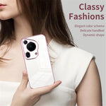 For Huawei Pura 70 Ultra Case TPU Shockproof Clear Phone Cover Electroplating Frame
