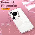 For Huawei Pura 70 Ultra Case TPU Shockproof Clear Phone Cover Electroplating Frame