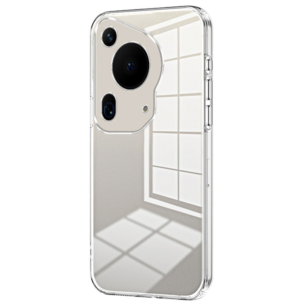 For Huawei Pura 70 Ultra Case TPU Shockproof Clear Phone Cover Electroplating Frame
