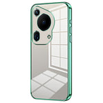 For Huawei Pura 70 Ultra Case TPU Shockproof Clear Phone Cover Electroplating Frame