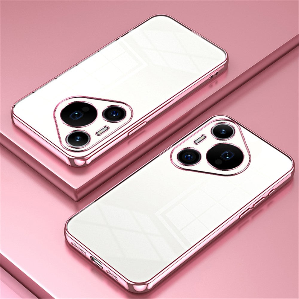 For Huawei Pura 70 Pro / Pura 70 Pro+ Case Colorful Frame Electroplating TPU Phone Cover