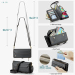 For Samsung Galaxy A71 4G SM-A715 Leather Case CASEME C36 Zipper Multiple Card Slots Phone Cover with Straps
