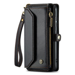 For Samsung Galaxy S20 4G / S20 5G Leather Case CASEME C36 Zipper Multiple Card Slots Phone Cover with Straps