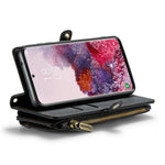 For Samsung Galaxy S20 4G / S20 5G Leather Case CASEME C36 Zipper Multiple Card Slots Phone Cover with Straps