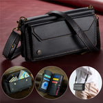 For Samsung Galaxy S20 4G / S20 5G Leather Case CASEME C36 Zipper Multiple Card Slots Phone Cover with Straps