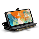 Samsung Galaxy A23 4G / A23 5G (Global) Läderfodral CASEME C36 Dragkedja Flera Kortfack mobilskal med Remmar