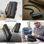Samsung Galaxy A23 4G / A23 5G (Global) Läderfodral CASEME C36 Dragkedja Flera Kortfack mobilskal med Remmar
