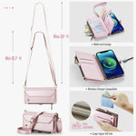 For iPhone 12 mini Leather Case CASEME C36 Zipper Multiple Card Slots Phone Cover with Straps