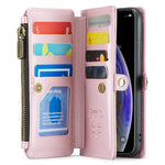 For iPhone XS Max Leather Case CASEME C36 Zipper Multiple Card Slots Phone Cover with Straps