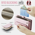 For iPhone XS Max Leather Case CASEME C36 Zipper Multiple Card Slots Phone Cover with Straps