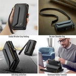 For iPhone 11 Leather Case CASEME C36 Zipper Multiple Card Slots Phone Cover with Straps