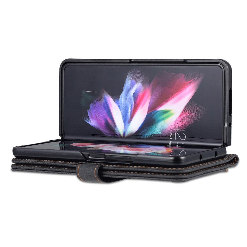 AZNS til Samsung Galaxy Z Fold6 5G Etui Læder Telefoncover med Pungstativ