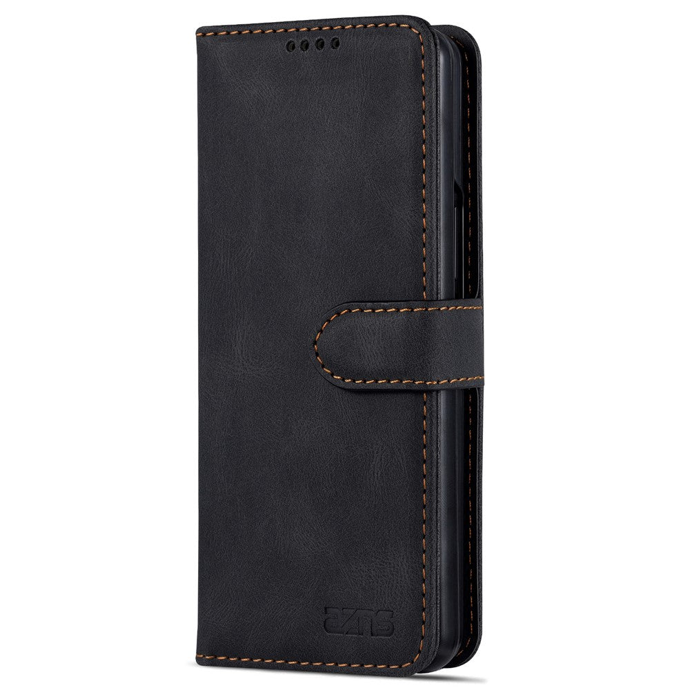 AZNS til Samsung Galaxy Z Fold6 5G Etui Læder Telefoncover med Pungstativ