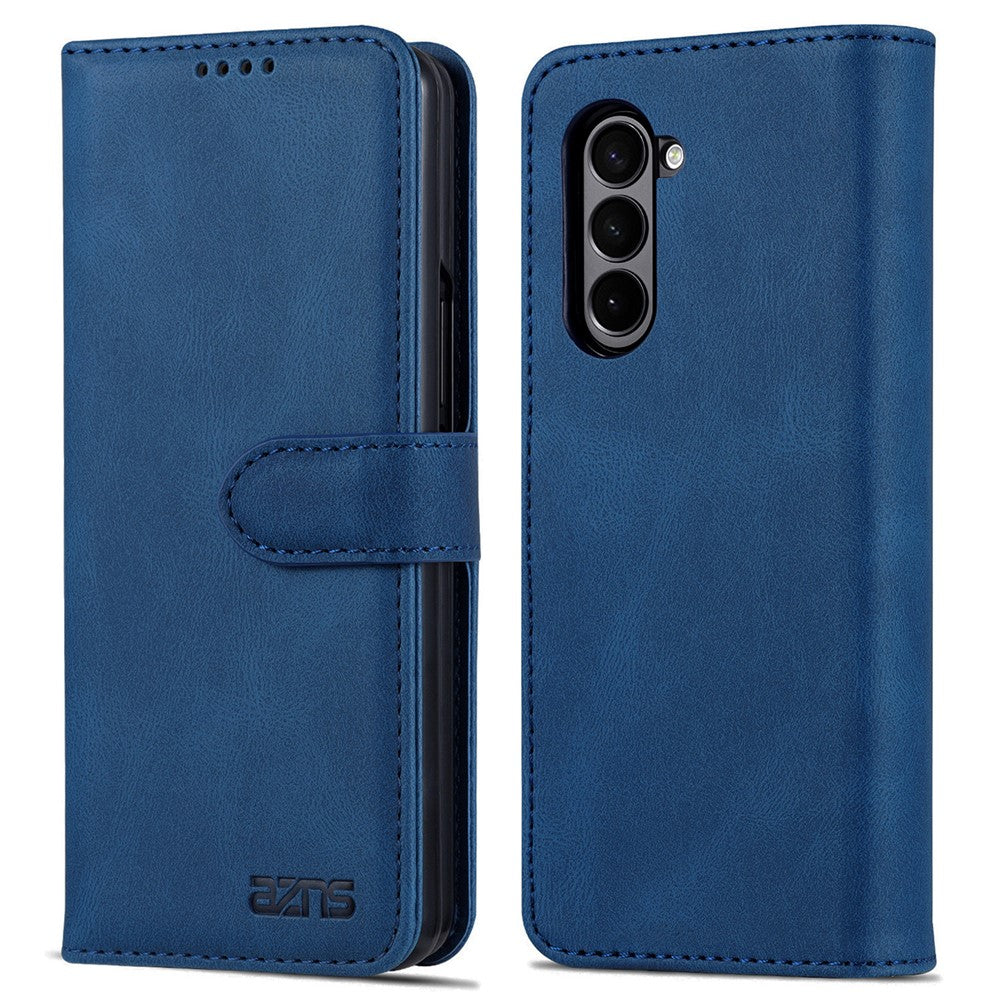 AZNS til Samsung Galaxy Z Fold6 5G Etui Læder Telefoncover med Pungstativ