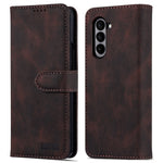 AZNS til Samsung Galaxy Z Fold6 5G Etui Læder Telefoncover med Pungstativ