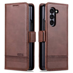 AZNS For Samsung Galaxy Z Fold6 5G Case Wallet PU Leather+PC Phone Cover