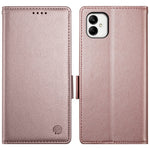 DF-010 För Samsung Galaxy A05 4G Skal Lädermobilfodral med Korthållare Magnetiskt Sidospänne