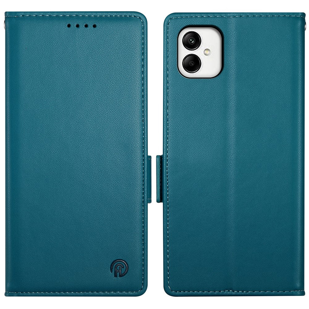 DF-010 För Samsung Galaxy A05 4G Skal Lädermobilfodral med Korthållare Magnetiskt Sidospänne