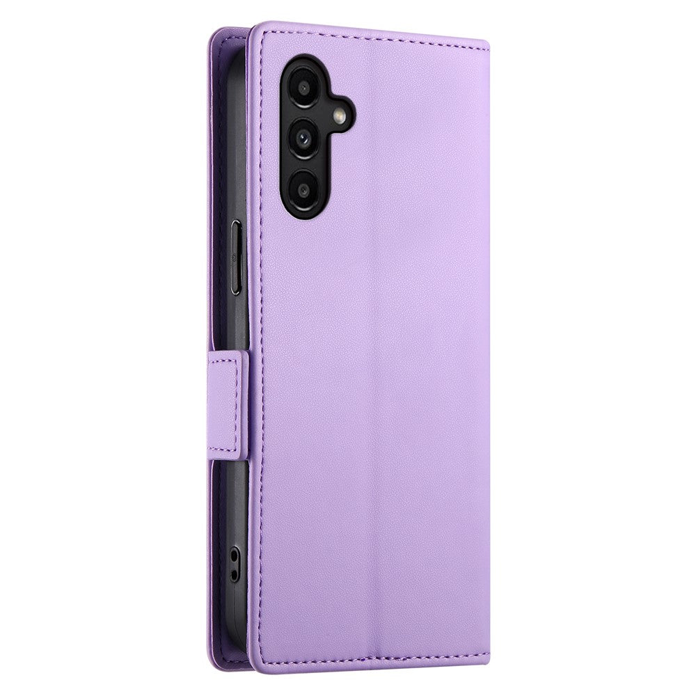 DF-010 För Samsung Galaxy A14 5G / A14 4G Stativfodral Reptåligt Läderfodral till mobil