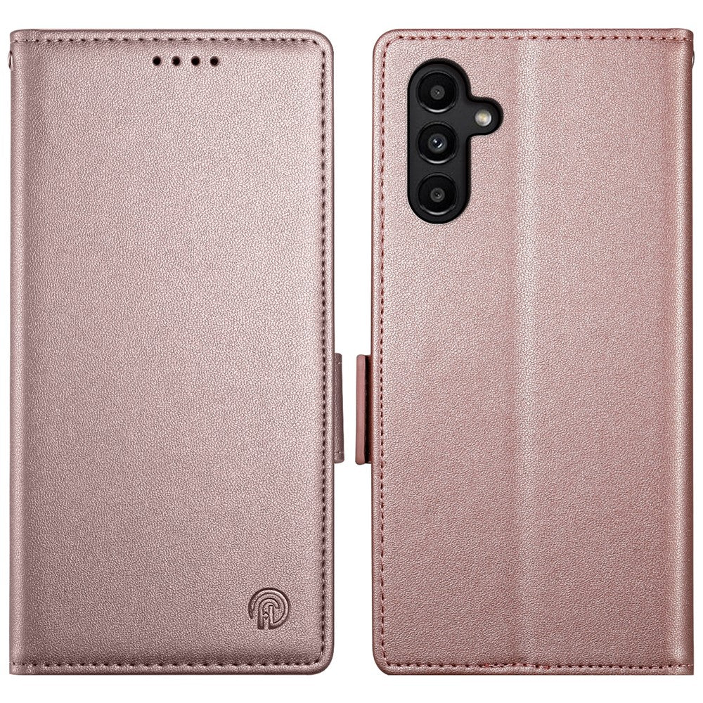 DF-010 För Samsung Galaxy A14 5G / A14 4G Stativfodral Reptåligt Läderfodral till mobil