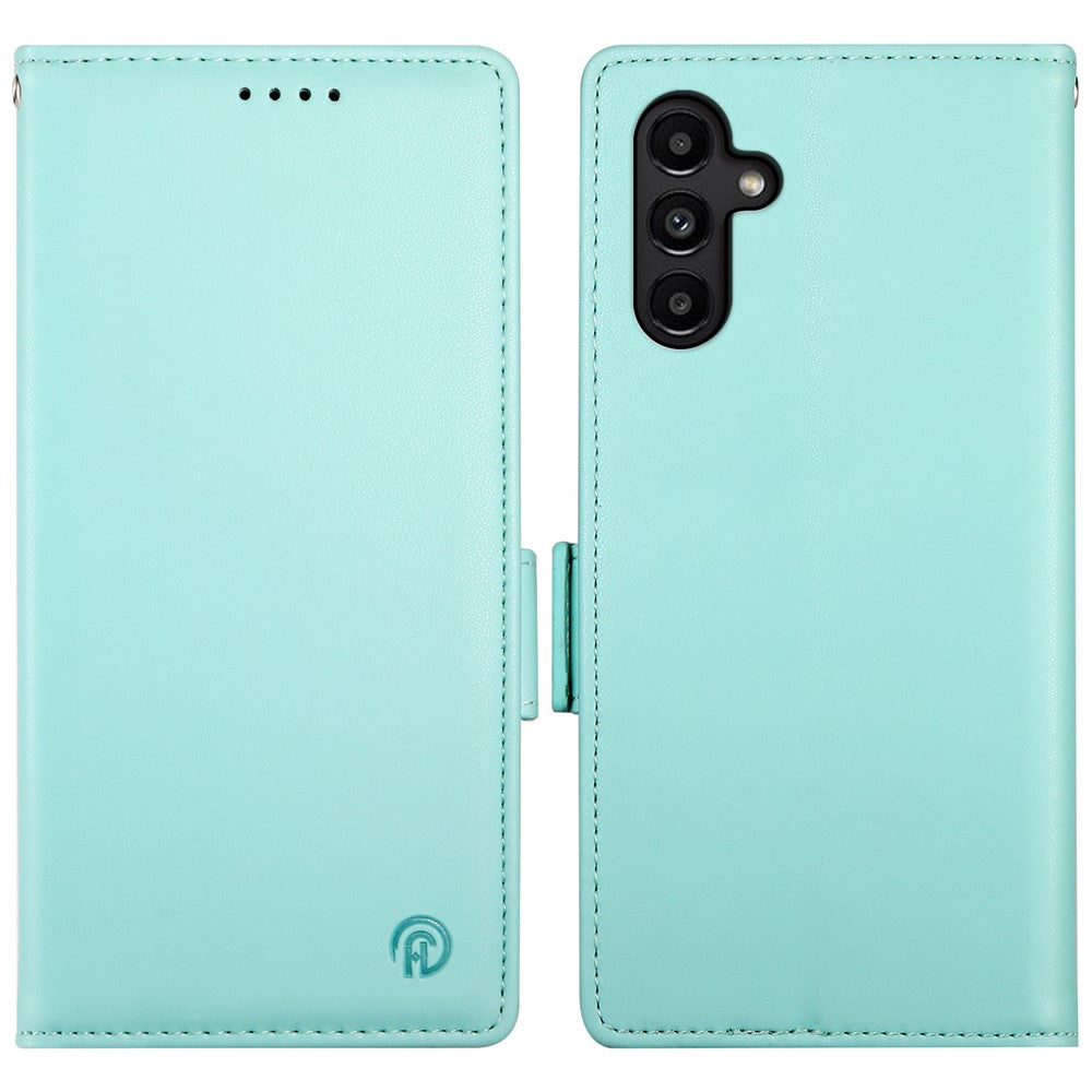 DF-010 För Samsung Galaxy A14 5G / A14 4G Stativfodral Reptåligt Läderfodral till mobil
