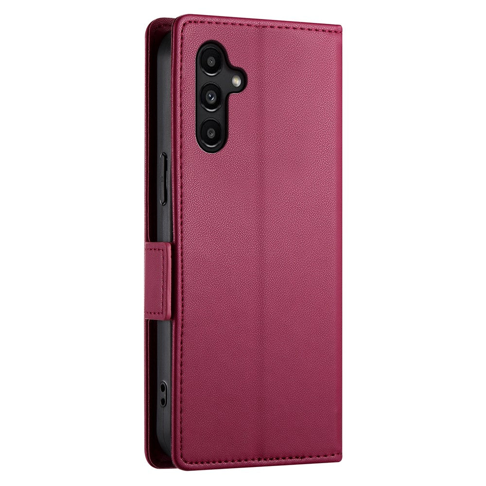 DF-010 För Samsung Galaxy A15 4G / 5G Skal Reptåligt PU-läder Fullt Skyddande Mobilskal