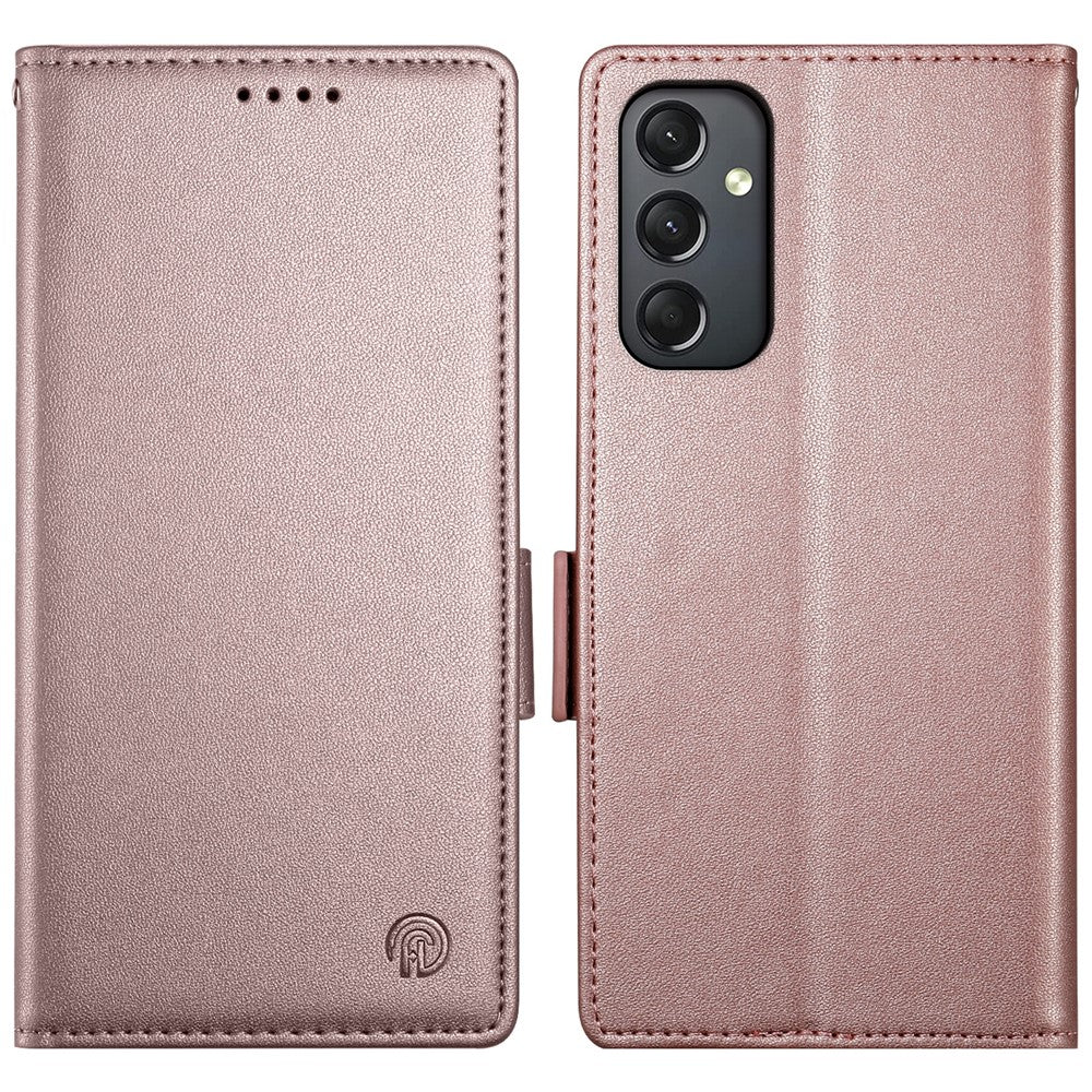 DF-010 til Samsung Galaxy A24 4G (162,1 X 77,6 X 8,3 mm), pungetui i PU-læder med støtte
