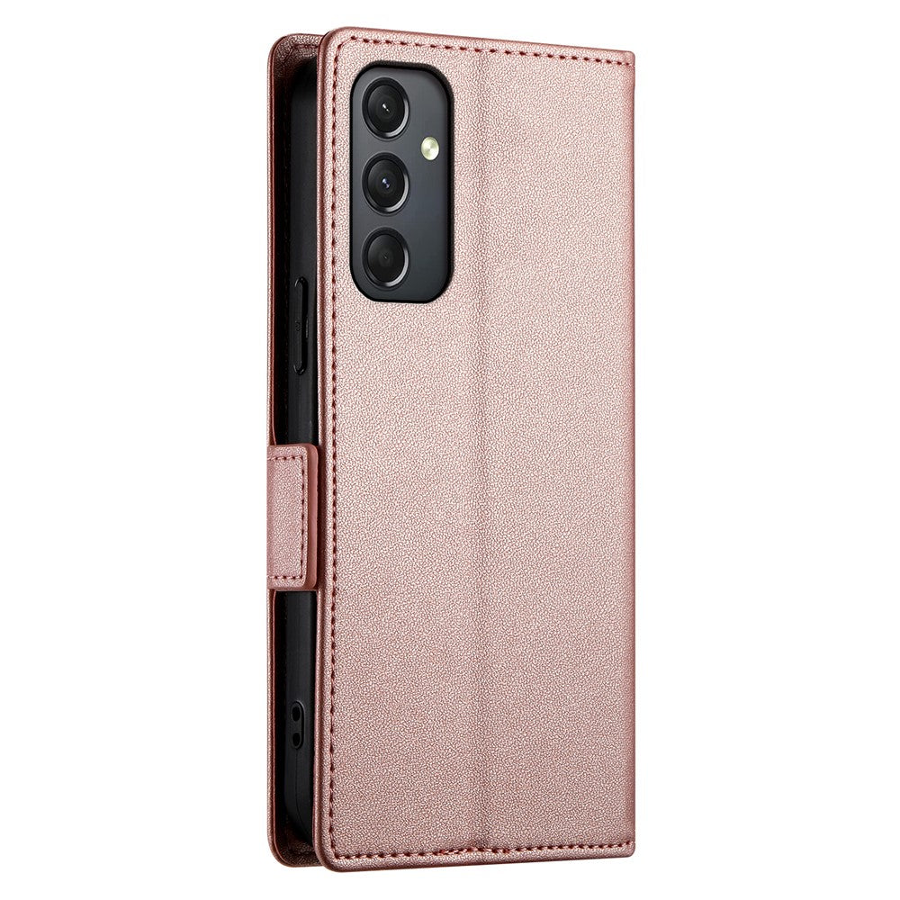 DF-010 til Samsung Galaxy A24 4G (162,1 X 77,6 X 8,3 mm), pungetui i PU-læder med støtte