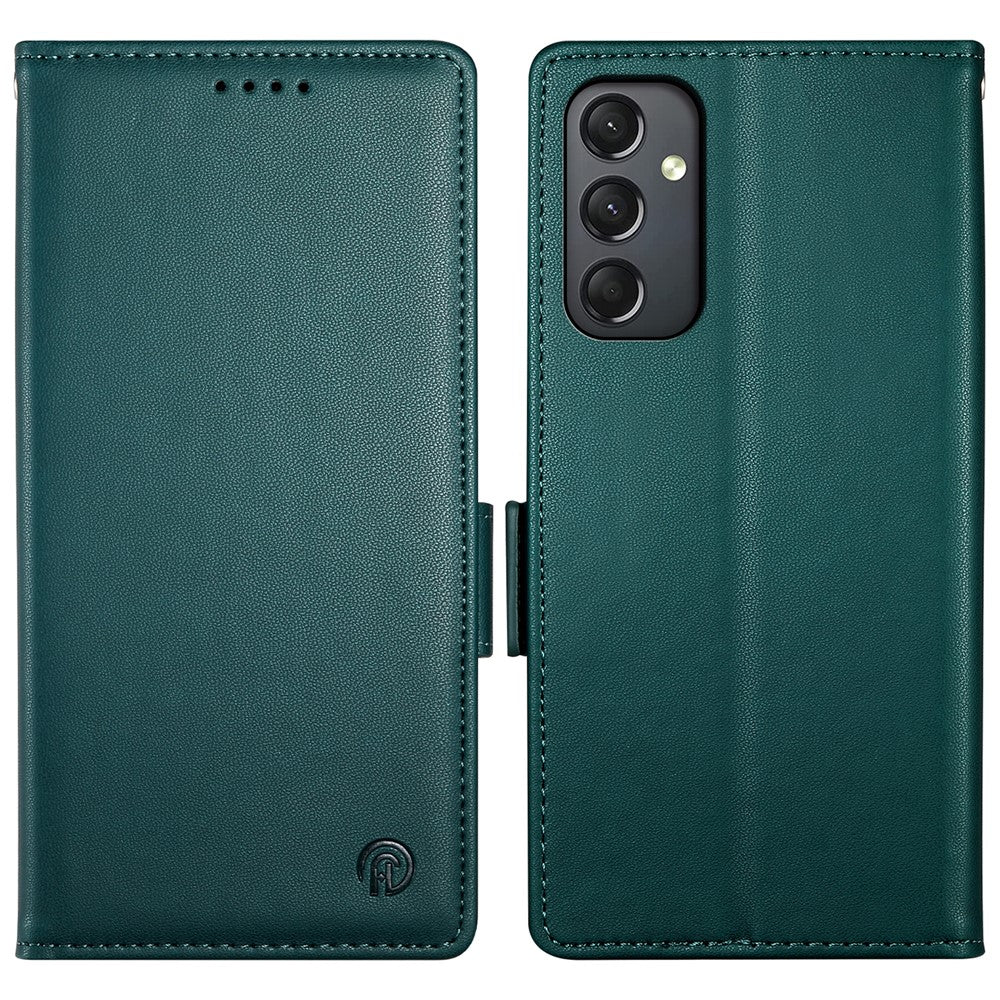 DF-010 til Samsung Galaxy A24 4G (162,1 X 77,6 X 8,3 mm), pungetui i PU-læder med støtte