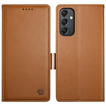 DF-010 til Samsung Galaxy A24 4G (162,1 X 77,6 X 8,3 mm), pungetui i PU-læder med støtte