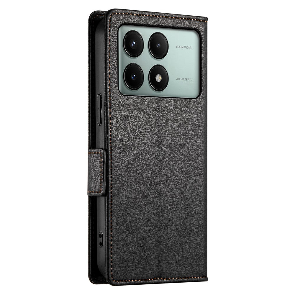 DF-010 For Xiaomi Redmi K70E 5G / Poco X6 Pro 5G Case Wallet Leather Phone Cover
