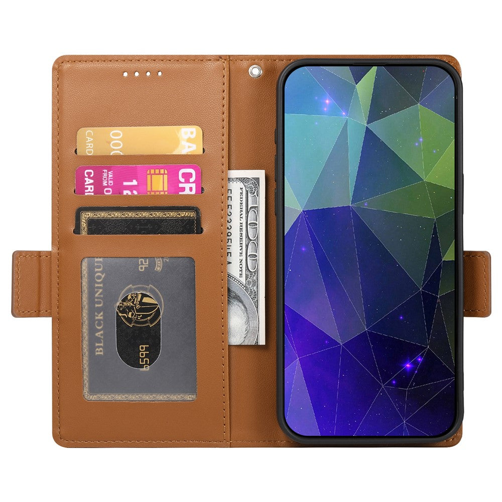 DF-010 For Xiaomi Redmi Note 13 Pro+ 5G Leather Case Side Magnetic Clasps Phone Wallet Cover