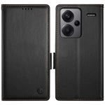DF-010 For Xiaomi Redmi Note 13 Pro+ 5G Leather Case Side Magnetic Clasps Phone Wallet Cover