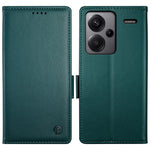 DF-010 For Xiaomi Redmi Note 13 Pro+ 5G Leather Case Side Magnetic Clasps Phone Wallet Cover