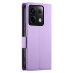 DF-010 For Xiaomi Redmi Note 13 Pro 5G  /  Poco X6 5G Case Leather Wallet Cover Dual Magnetic Clasps