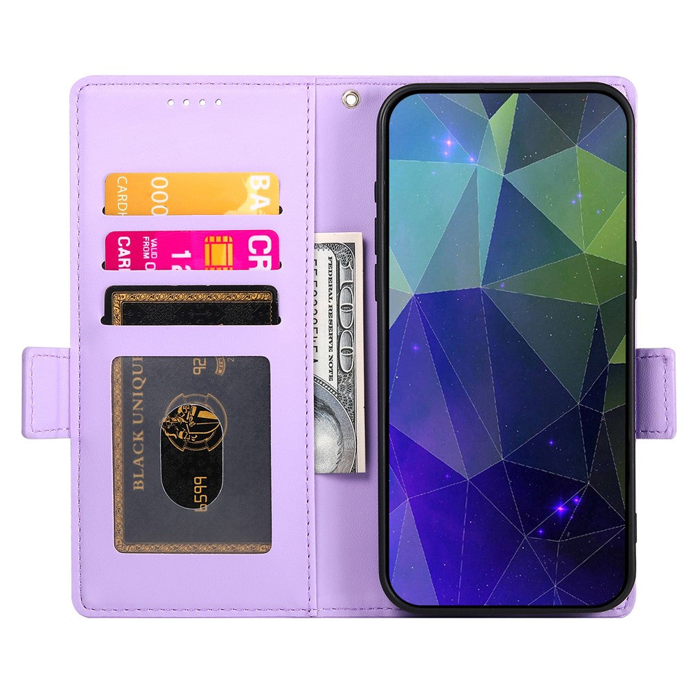 DF-010 For Xiaomi Redmi Note 13 Pro 5G  /  Poco X6 5G Case Leather Wallet Cover Dual Magnetic Clasps