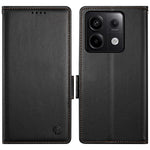 DF-010 For Xiaomi Redmi Note 13 Pro 5G  /  Poco X6 5G Case Leather Wallet Cover Dual Magnetic Clasps