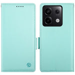 DF-010 For Xiaomi Redmi Note 13 Pro 5G  /  Poco X6 5G Case Leather Wallet Cover Dual Magnetic Clasps