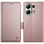 DF-010 For Xiaomi Redmi Note 13 4G Wallet Case Anti-Scratch Leather Phone Cover