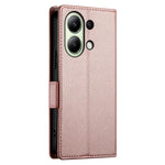 DF-010 For Xiaomi Redmi Note 13 4G Wallet Case Anti-Scratch Leather Phone Cover