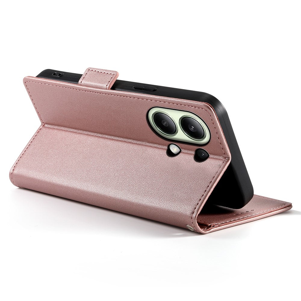 DF-010 For Xiaomi Redmi Note 13 4G Wallet Case Anti-Scratch Leather Phone Cover
