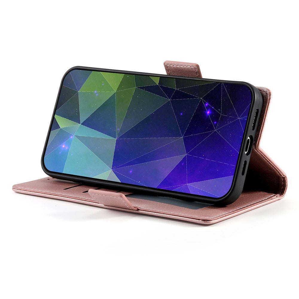 DF-010 For Xiaomi Redmi Note 13 4G Wallet Case Anti-Scratch Leather Phone Cover