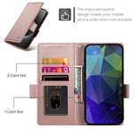 DF-010 For Xiaomi Redmi Note 13 4G Wallet Case Anti-Scratch Leather Phone Cover