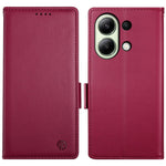 DF-010 For Xiaomi Redmi Note 13 4G Wallet Case Anti-Scratch Leather Phone Cover