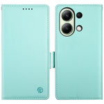 DF-010 For Xiaomi Redmi Note 13 4G Wallet Case Anti-Scratch Leather Phone Cover