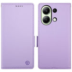 DF-010 For Xiaomi Redmi Note 13 4G Wallet Case Anti-Scratch Leather Phone Cover