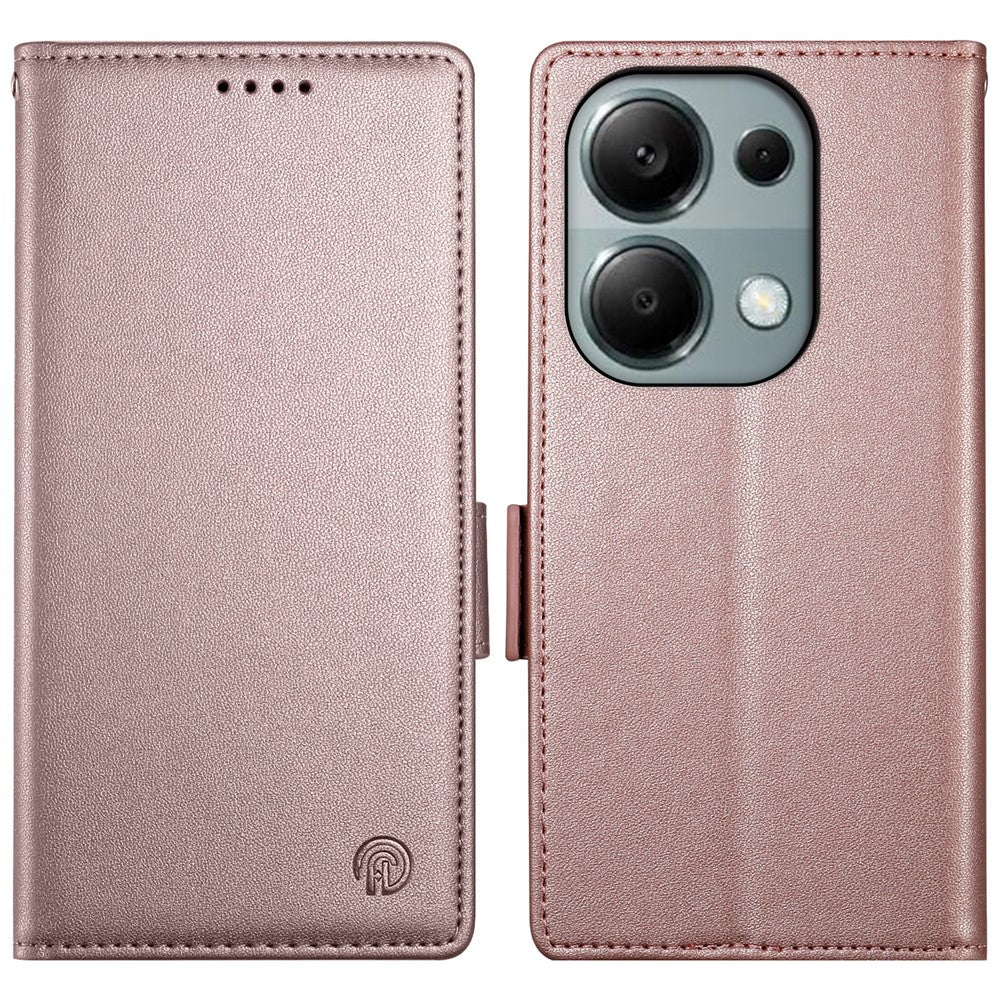 DF-010 For Xiaomi Redmi Note 13 Pro 4G / Poco M6 Pro 4G Case Folio Stand Leather Phone Cover