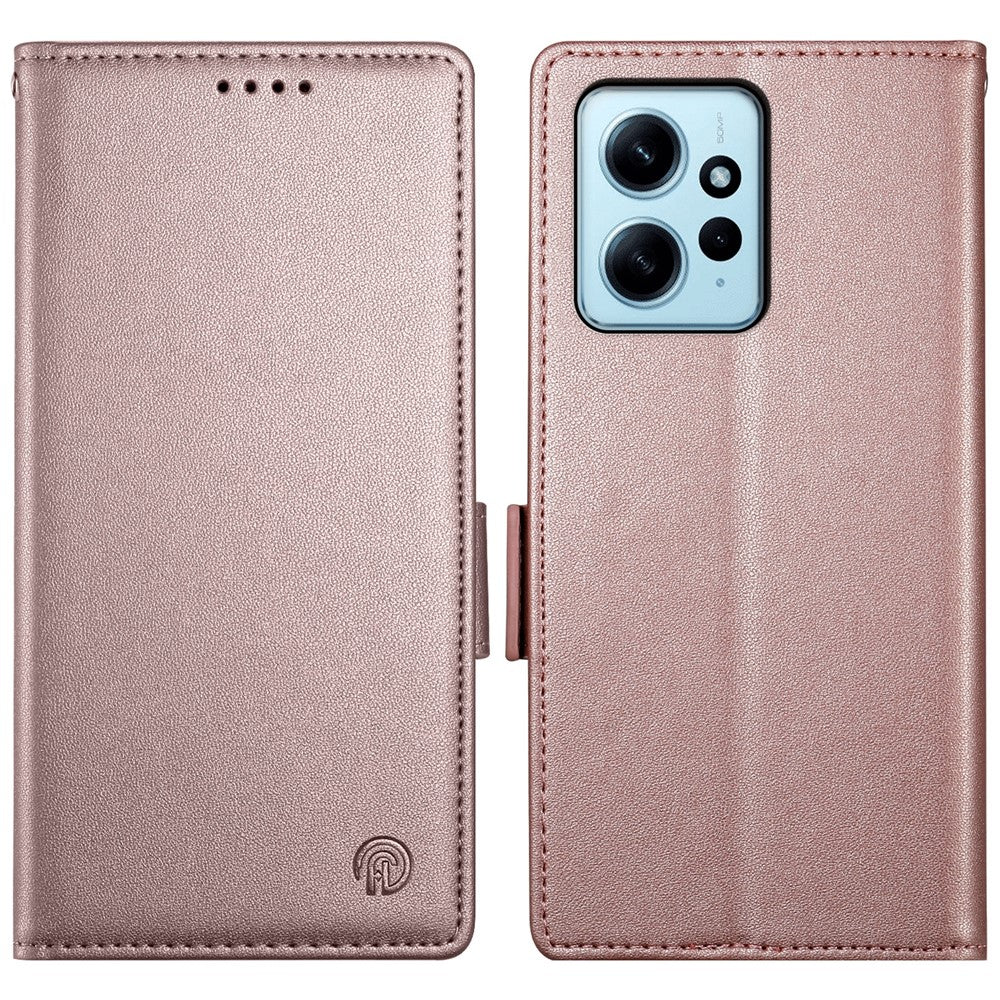 DF-010 For Xiaomi Redmi Note 12 4G Case Shockproof Leather Phone Cover