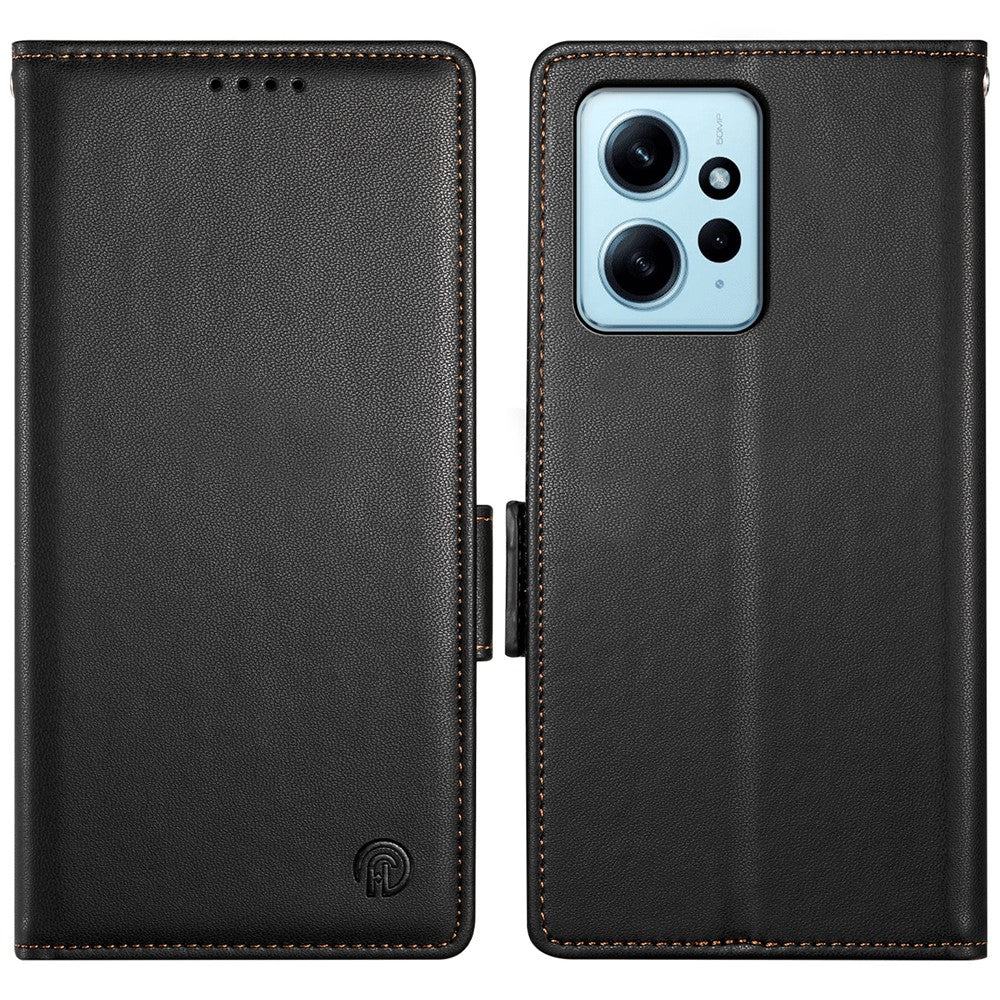DF-010 For Xiaomi Redmi Note 12 4G Case Shockproof Leather Phone Cover