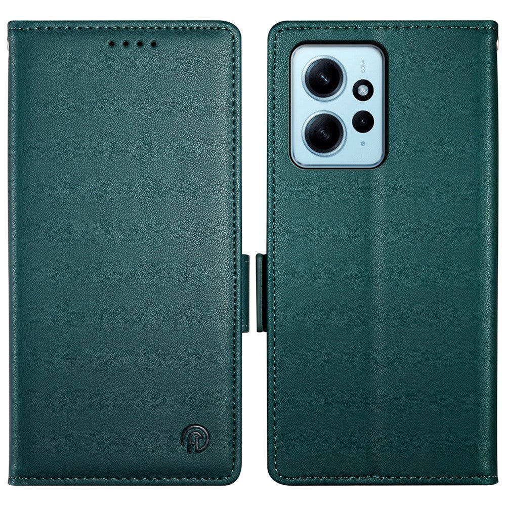 DF-010 For Xiaomi Redmi Note 12 4G Case Shockproof Leather Phone Cover